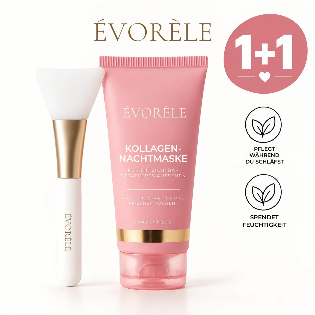Kollagen-Nachtmaske + Pinsel – Bild 1