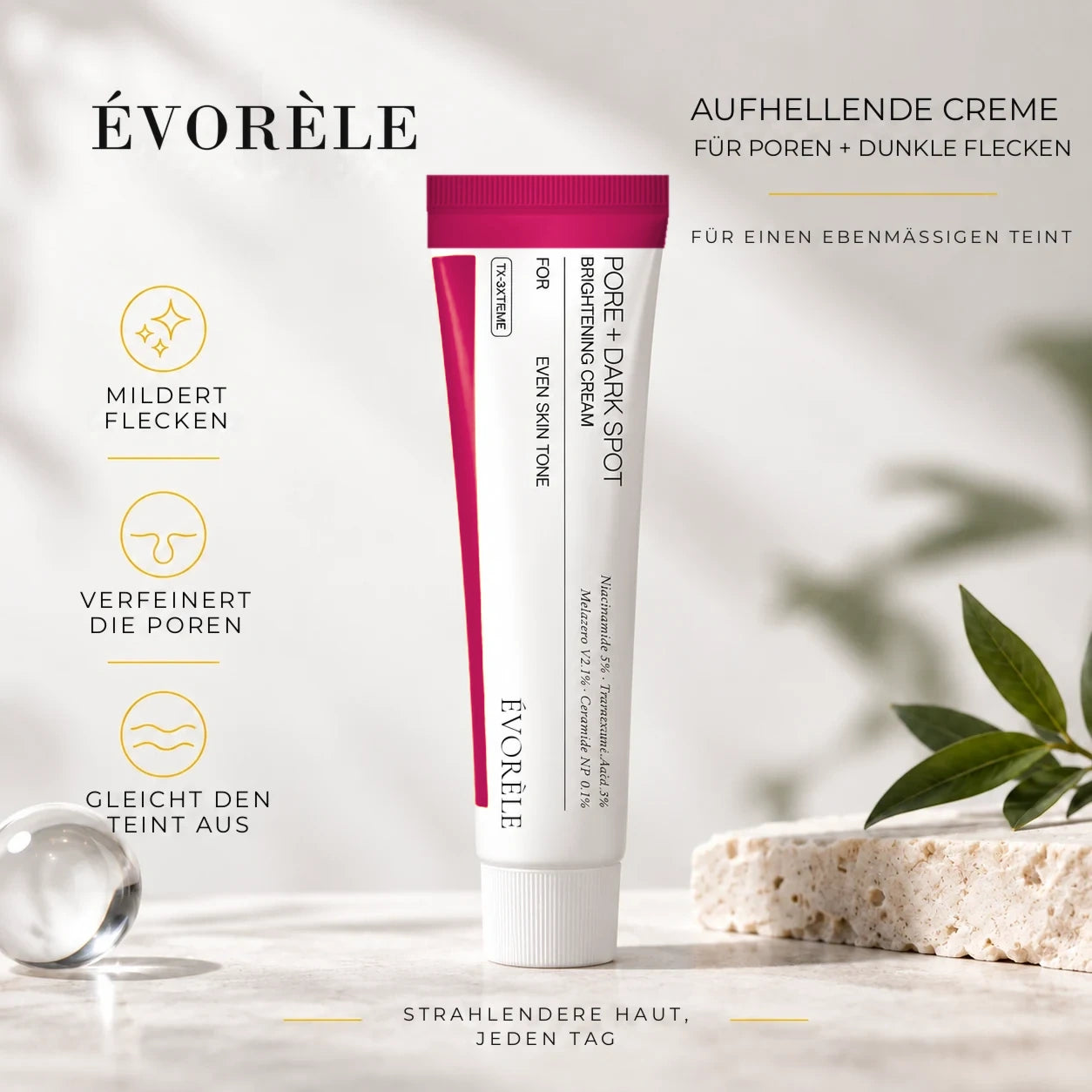 Évorèle Glow-Creme Poren & Flecken – Bild 1